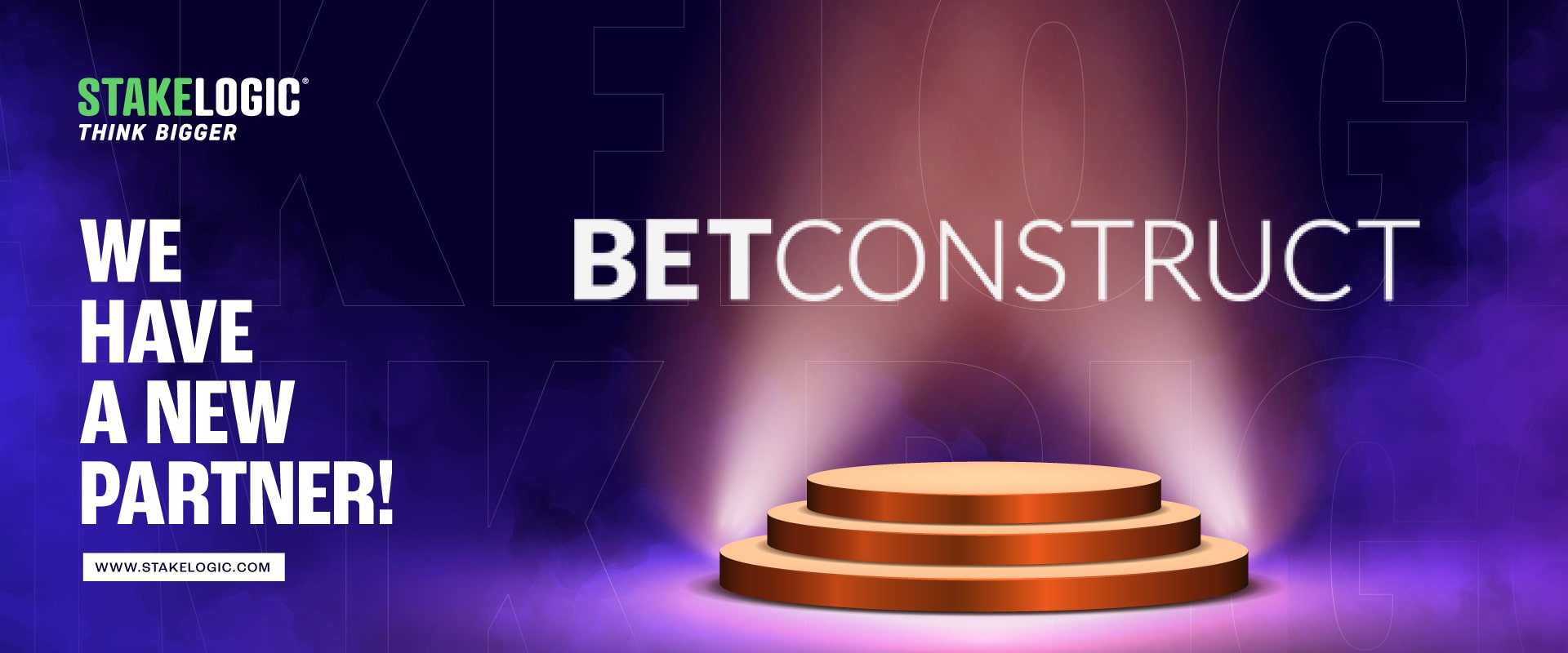 Stakelogic in partnership with BetConstruct