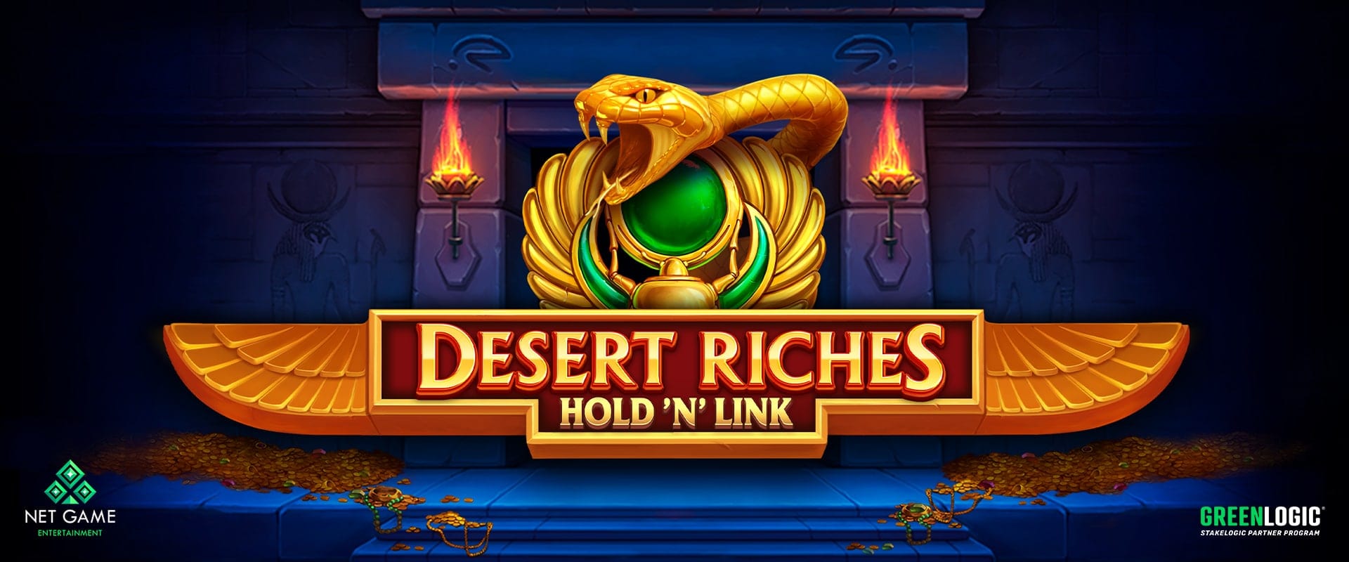 Enter the big win temple with Desert Riches Hold ‘N’ Link from Stakelogic