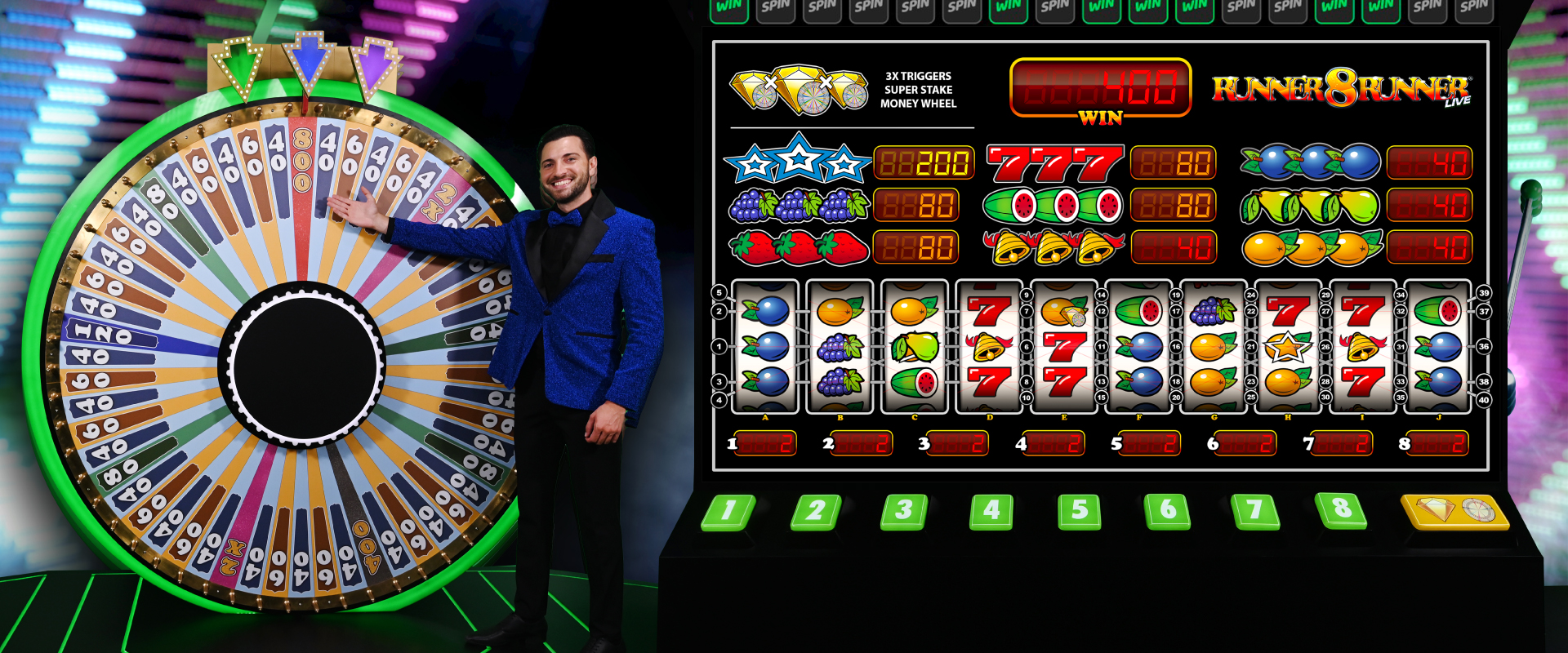 Stakelogic Live launches Runner8Runner exclusively with Unibet