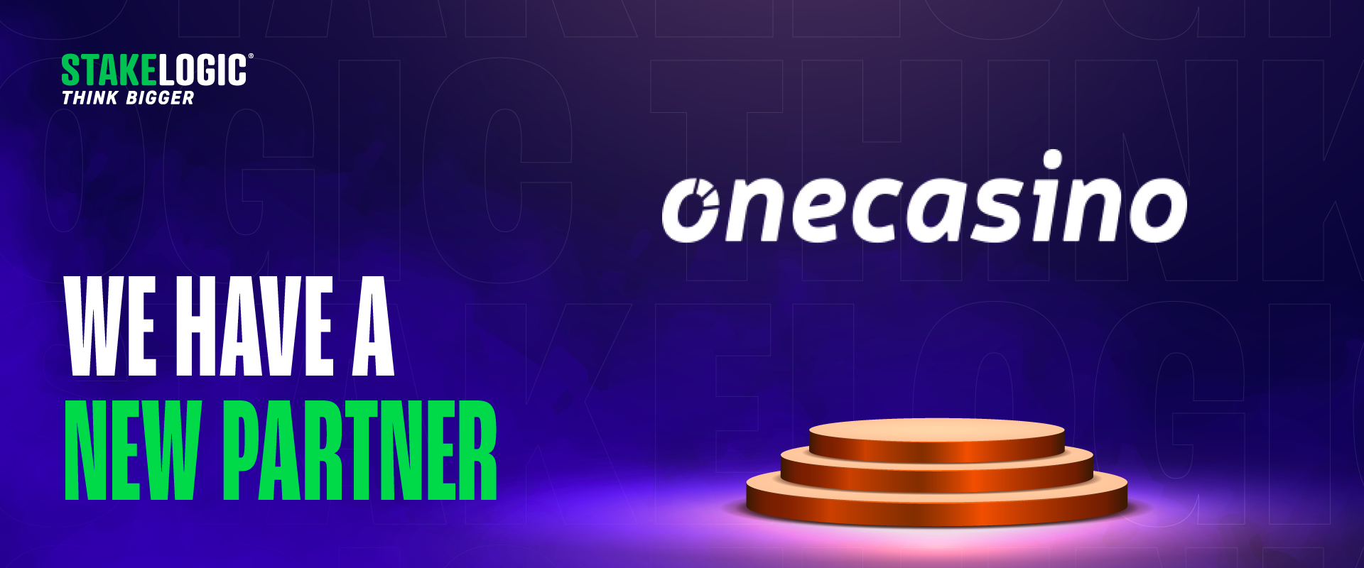 OneCasino unveils content partnership with Stakelogic!