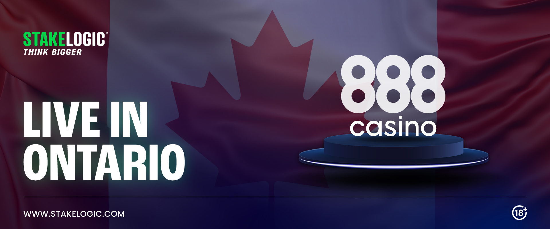 Stakelogic extends 888casino partnership into Ontario