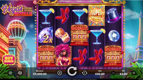 Vegas Royale Super Wheel - Free Spins