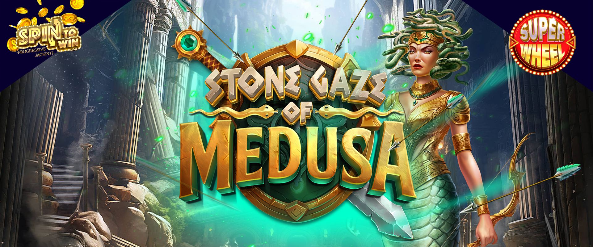 Stone Gaze of Medusa is the new mesmerising slot from Stakelogic