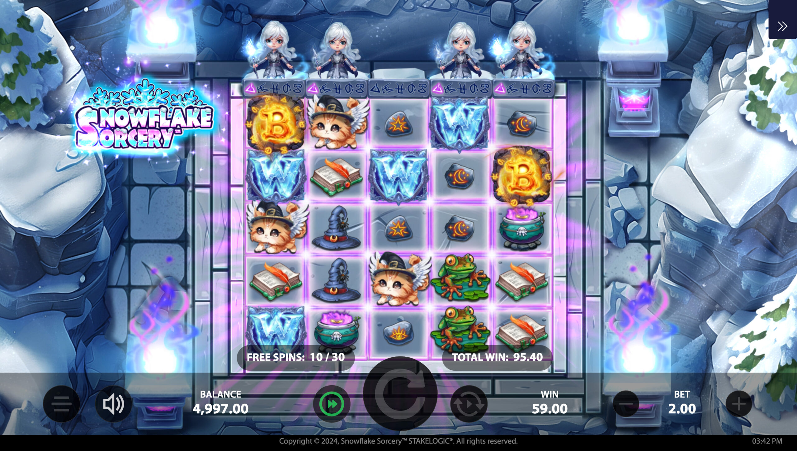 Snowflake Sorcery - Free Spins