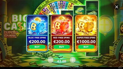 Big Cash Super Wheel - Buy Bonus