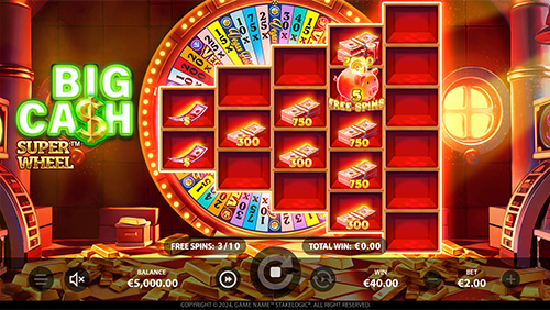 Big Cash Super Wheel - Red Free Spins