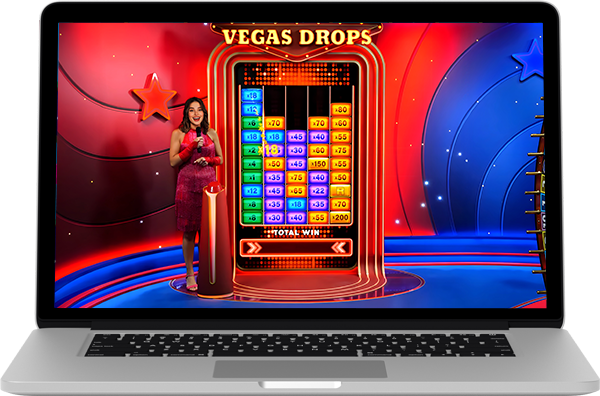 Vegas Drops - Laptop View