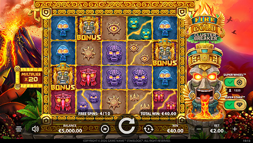 Fire & Gold Cluster Breaker - Free Spins